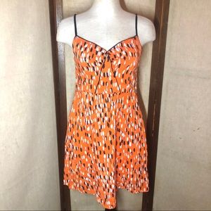 Xhileration | Orange Speckled Dress